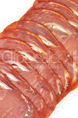 slices of smoked meat