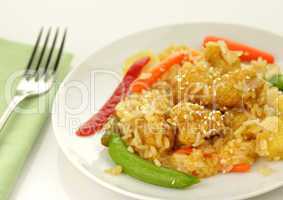 sesame orange chicken