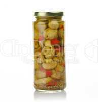 jar of mushrooms