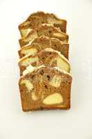 sliced loaf cake