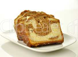 sliced loaf cake