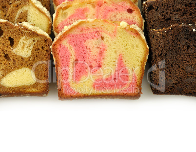 assortment of loaf cake slices