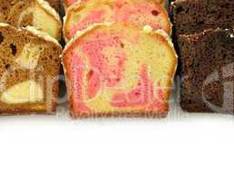 assortment of loaf cake slices