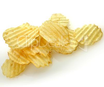 Pile of potato chips