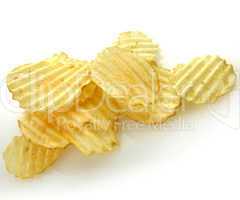 Pile of potato chips