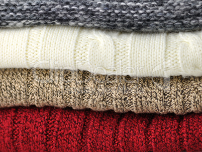 Stack of sweaters