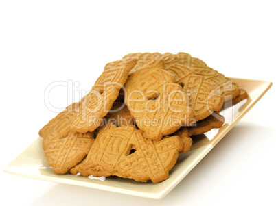 spiced cookies on a plate