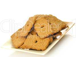 spiced cookies on a plate