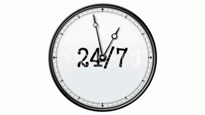 Clock: 24/7