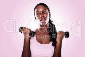 African Woman Working Out
