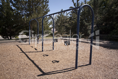 Playground on a clear summer day