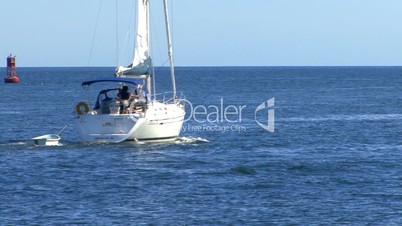 Sailboat hits the open water