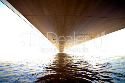 bridge on a background of the river