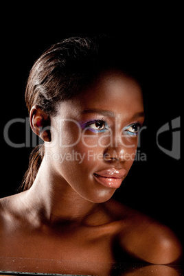 Portrait Of Beautiful African Woman