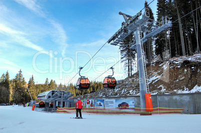 JASNA-JANUARY 9: Jasna Low Tatras is the largest ski resort in S