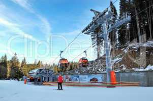 JASNA-JANUARY 9: Jasna Low Tatras is the largest ski resort in S