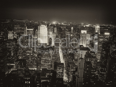 Night View of New York City