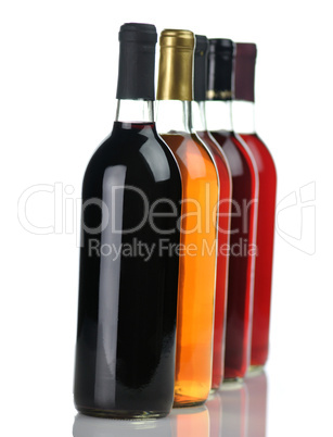 assortment of wine bottles