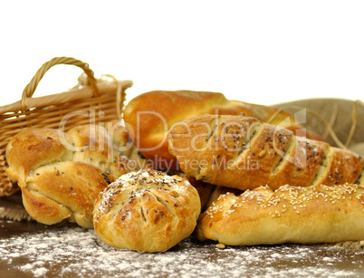 fresh homemade bread assortment