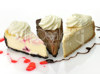 slices of cheesecake