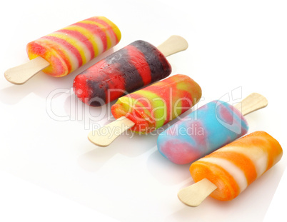 colorful ice cream pops