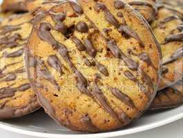 cookies with nuts and chocolate
