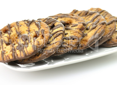 cookies with nuts and chocolate