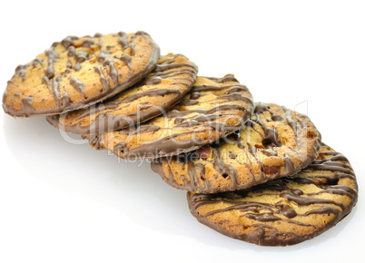 cookies with nuts and chocolate