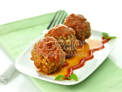 meat balls with tomato sauce