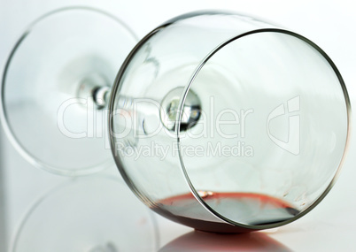 spilled wine glass
