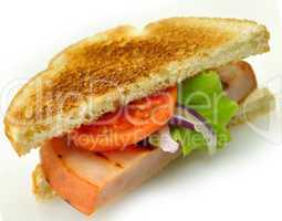 sandwich with grilled ham