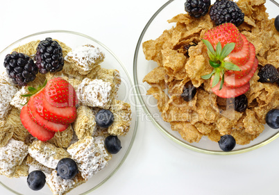 cereal with fruits and berries