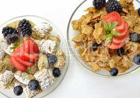 cereal with fruits and berries