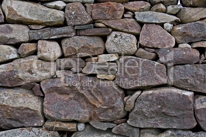 detail shot of stone wall