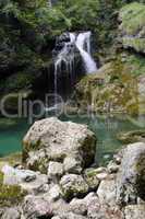 Wasserfall in der Vintgar-Schlucht