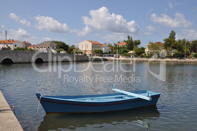 Boote in Nin, Kroatien