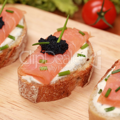 Fingerfood mit Lachs