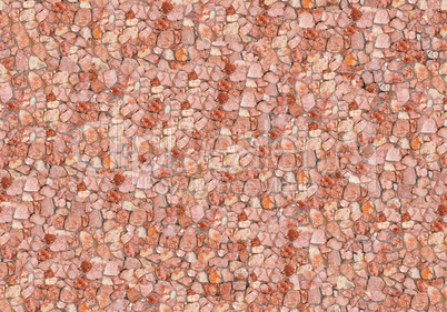 Seamless red stone wall.