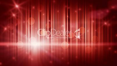 stars lights and vertical stripes red loop background