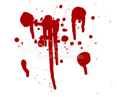 Blood Splatters Drips