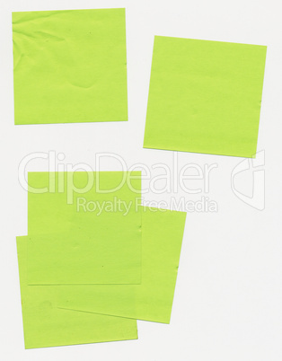 Post it notes - taped paper