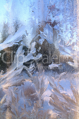 ice on window