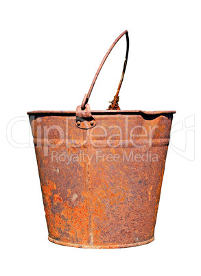 old rusty pail