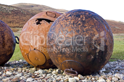 big balls at scottish coast