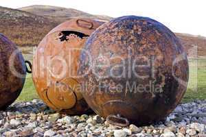 big balls at scottish coast