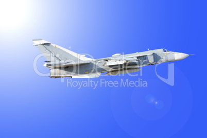 Military jet bomber Su-24
