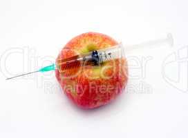 Fresh red apple isolated