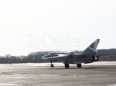 Su-24 Fencer on take off