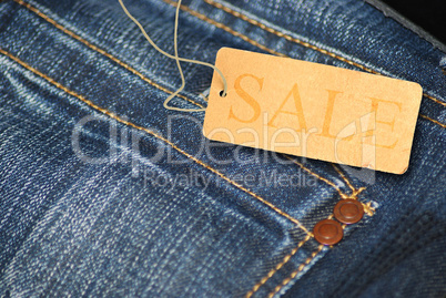 Jeans With Sale Tag
