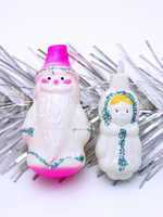 Russian Christmas characters Father Frost and Snow Maiden